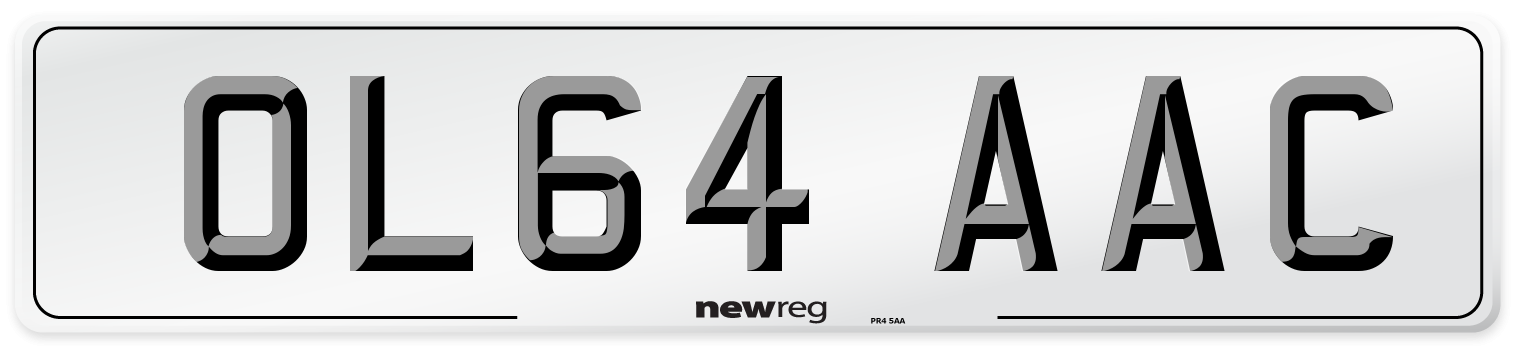 OL64 AAC Number Plate from New Reg
